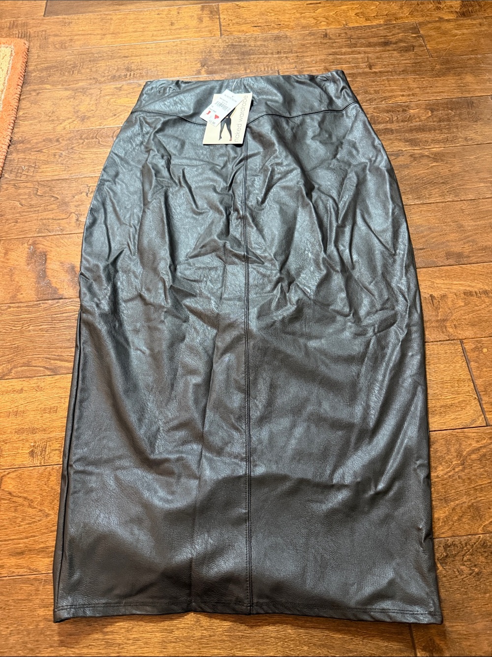 NWT Black Naked Wardrobe faux leather skirt, size 1X - Picture 5 of 5